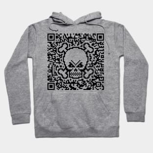 Skull And Crossbones (Quick Response Code / POS) Hoodie